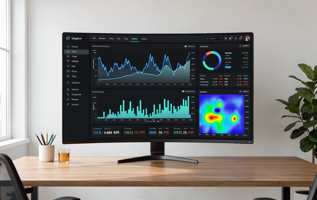 Advanced reporting analytics interface